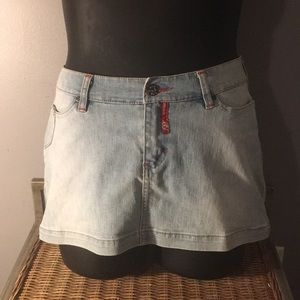 Ecko Red vintage denim mini skirt